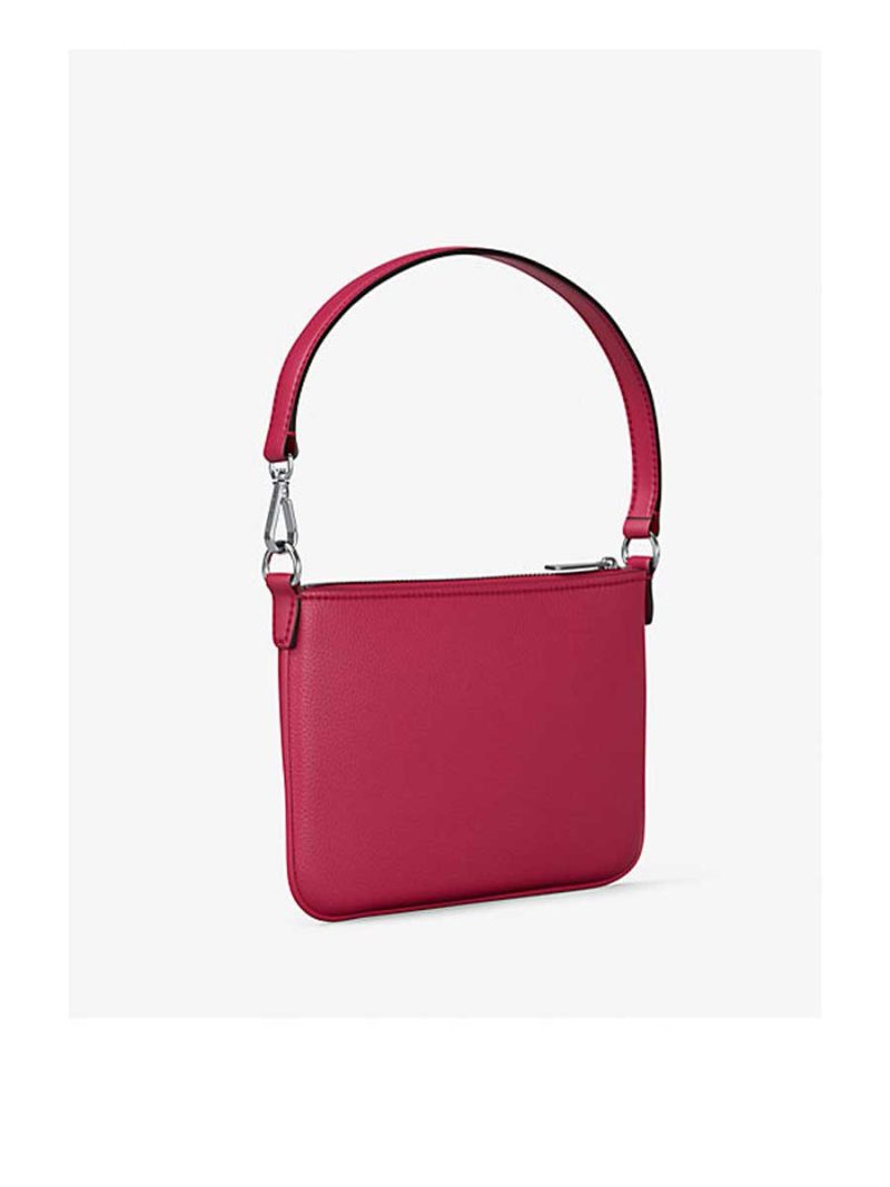 MICHAEL Michael Kors Jet Set Small Pebbled Leather Convertible Wristlet - Image 4