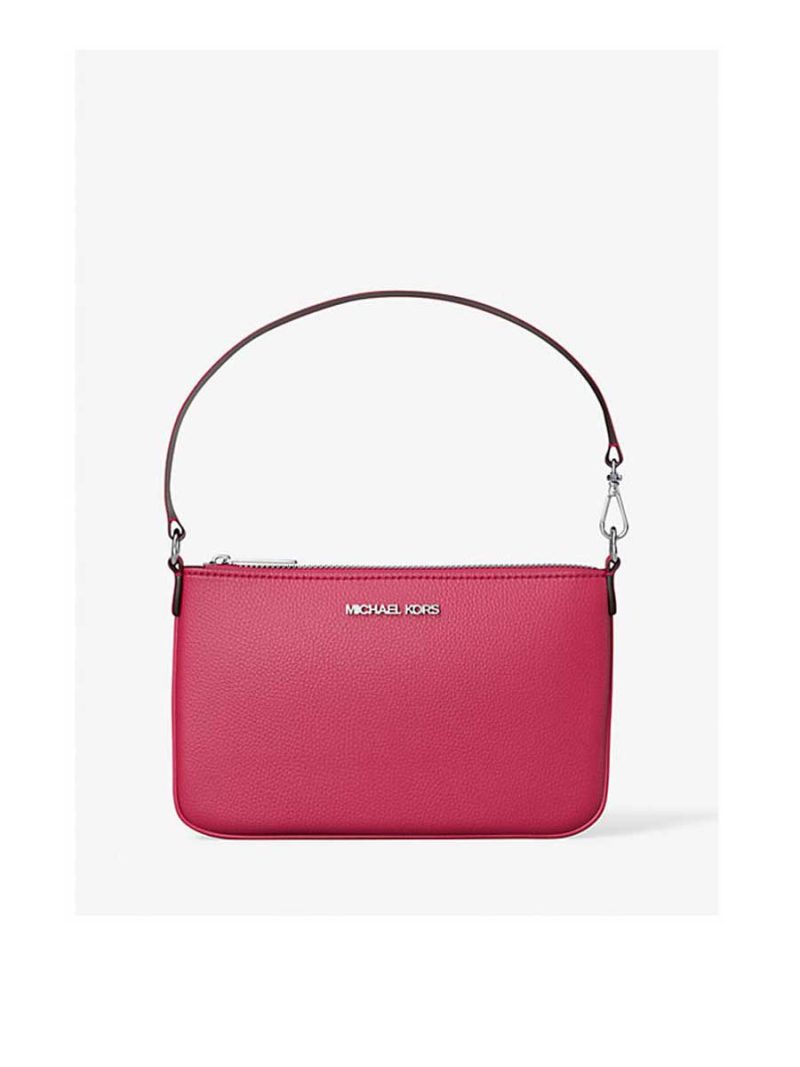 MICHAEL Michael Kors Jet Set Small Pebbled Leather Convertible Wristlet - Image 5