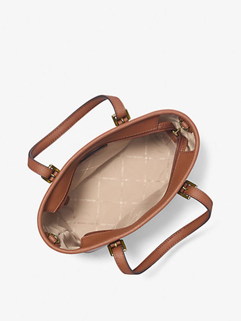 MICHAEL Michael Kors Jet Set Travel Extra-Small Saffiano Leather Top-Zip Tote Bag - Image 2