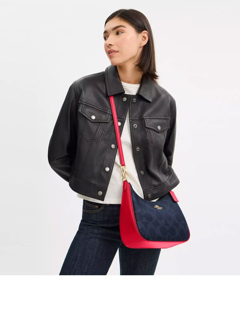COACH Teri Hobo Bag In Signature Canvas - Image 4