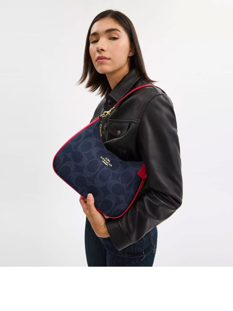 COACH Teri Hobo Bag In Signature Canvas - Image 5