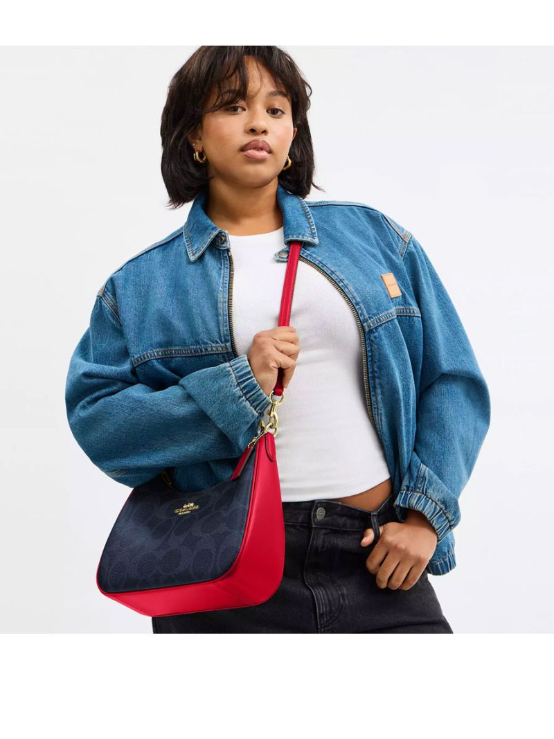 COACH Teri Hobo Bag In Signature Canvas - Image 6