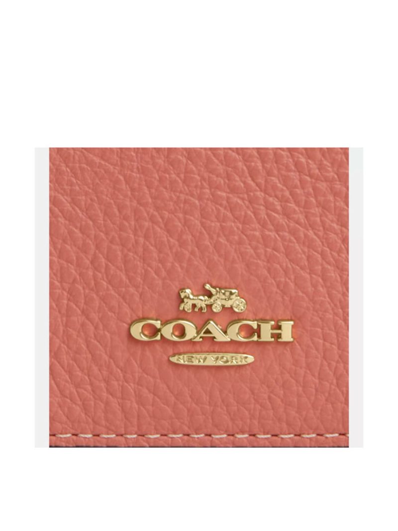 COACH Card Holder Wallet In Signature Canvas With Floral Print - Image 3