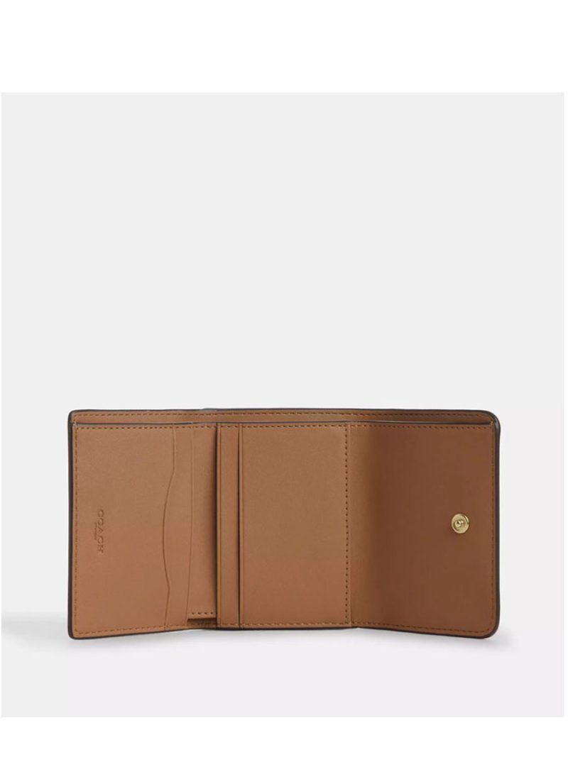 COACH Card Holder Wallet In Signature Canvas With Floral Print - Image 2