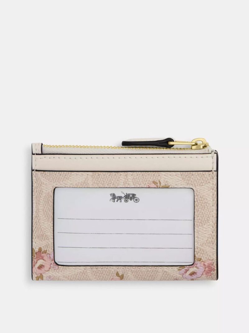 COACH Mini Skinny Id Case In Signature Canvas With Floral Print - Image 2