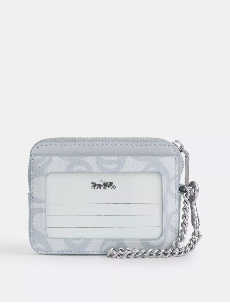 COACH Zip Card Case In Sketch Signature Canvas - Image 2