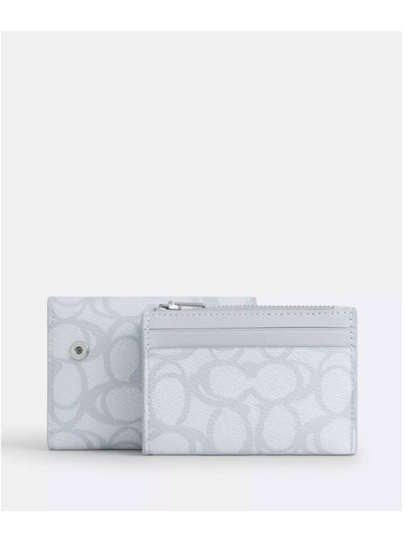 COACH Card Holder Wallet In Sketch Signature Canvas - Image 4