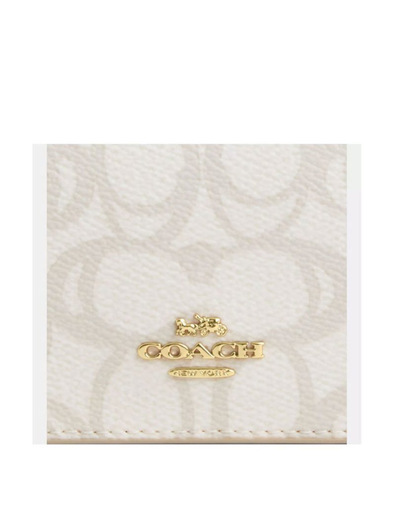 COACH Card Holder Wallet In Sketch Signature Canvas - Image 5
