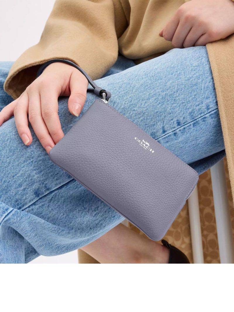 COACH Corner Zip Wristlet - Image 4