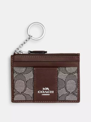 COACH Mini Id Skinny In Signature Jacquard