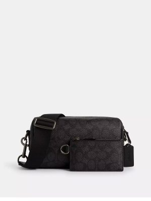 COACH Axel Crossbody Bag In Signature Canvas