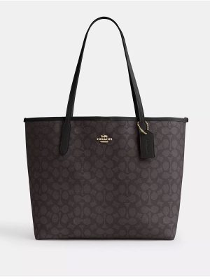 COACH City Tote Bag In Signature Canvas