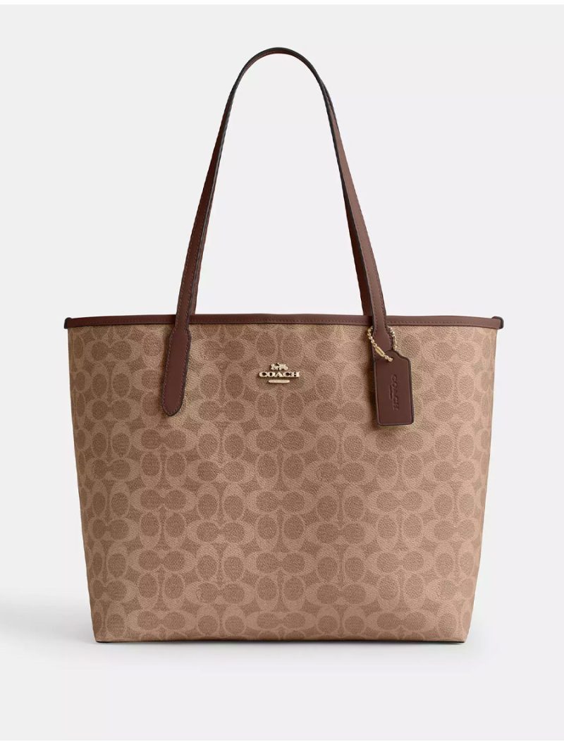 COACH City Tote Bag In Signature Canvas