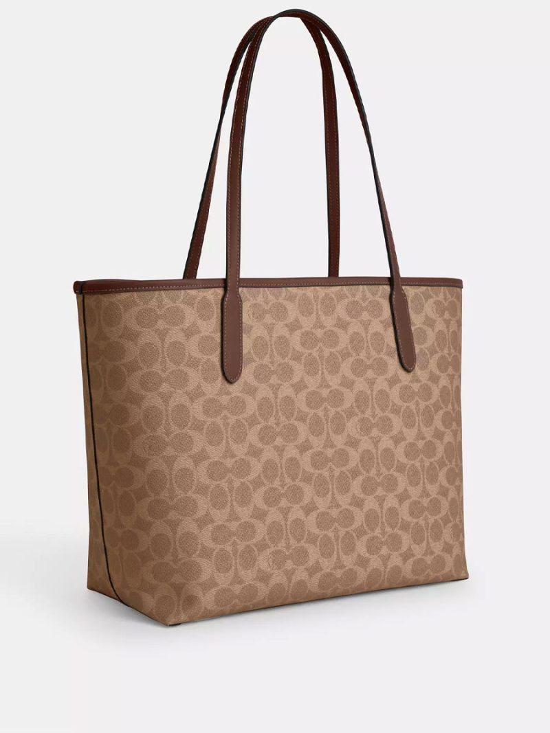COACH City Tote Bag In Signature Canvas - Image 3