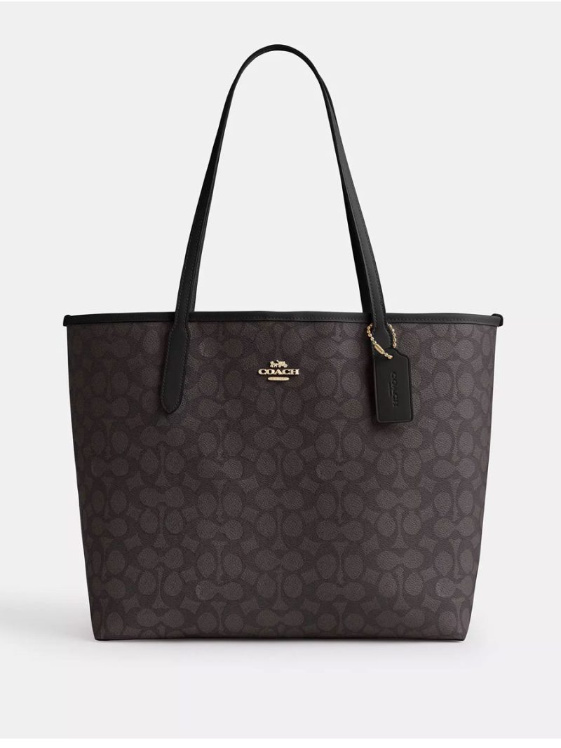 COACH City Tote Bag In Signature Canvas