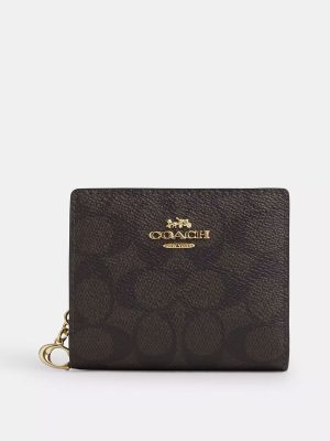 COACH Snap Wallet In Signature Canvas