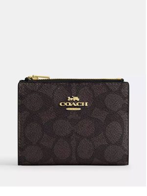 COACH Bifold Wallet In Signature Canvas