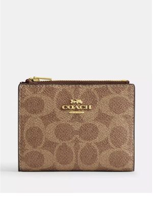 COACH Bifold Wallet In Signature Canvas