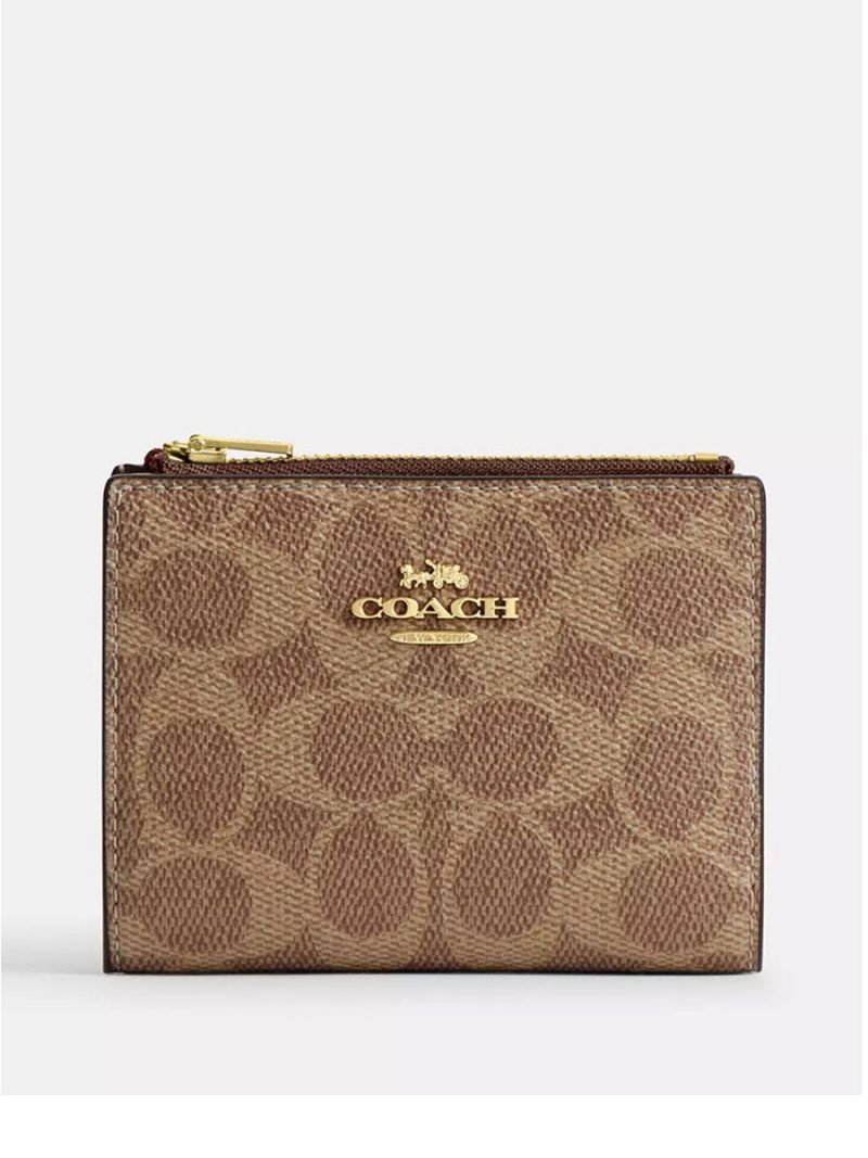 COACH Bifold Wallet In Signature Canvas