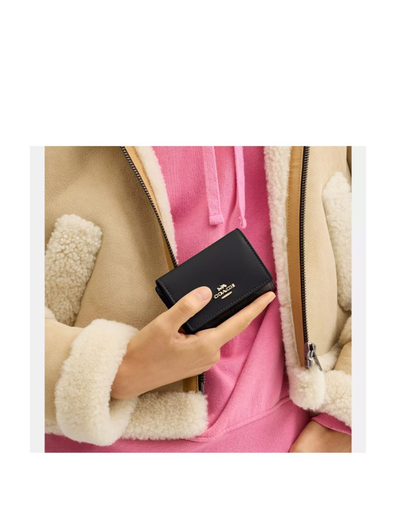 COACH Micro Wallet In Signature Canvas - Image 3
