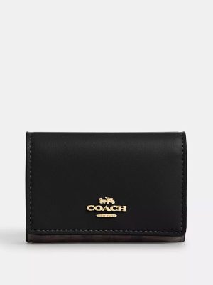 COACH Micro Wallet In Signature Canvas