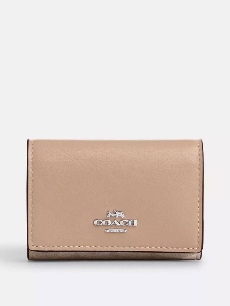 COACH Micro Wallet In Signature Canvas