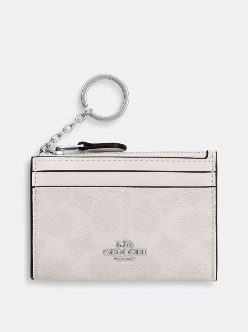 COACH Mini Skinny Id Case In Signature Canvas