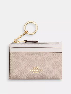 COACH Mini Skinny Id Case In Signature Canvas