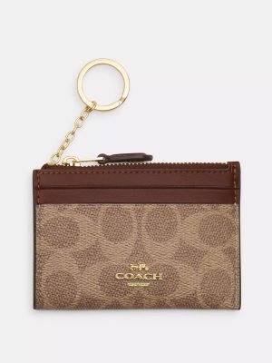COACH Mini Skinny Id Case In Signature Canvas