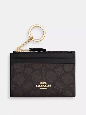 COACH Mini Skinny Id Case In Signature Canvas