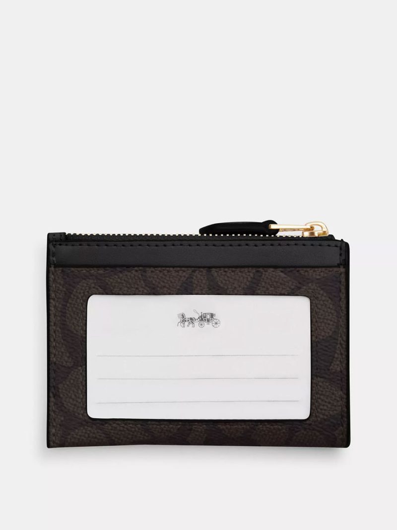 COACH Mini Skinny Id Case In Signature Canvas - Image 2