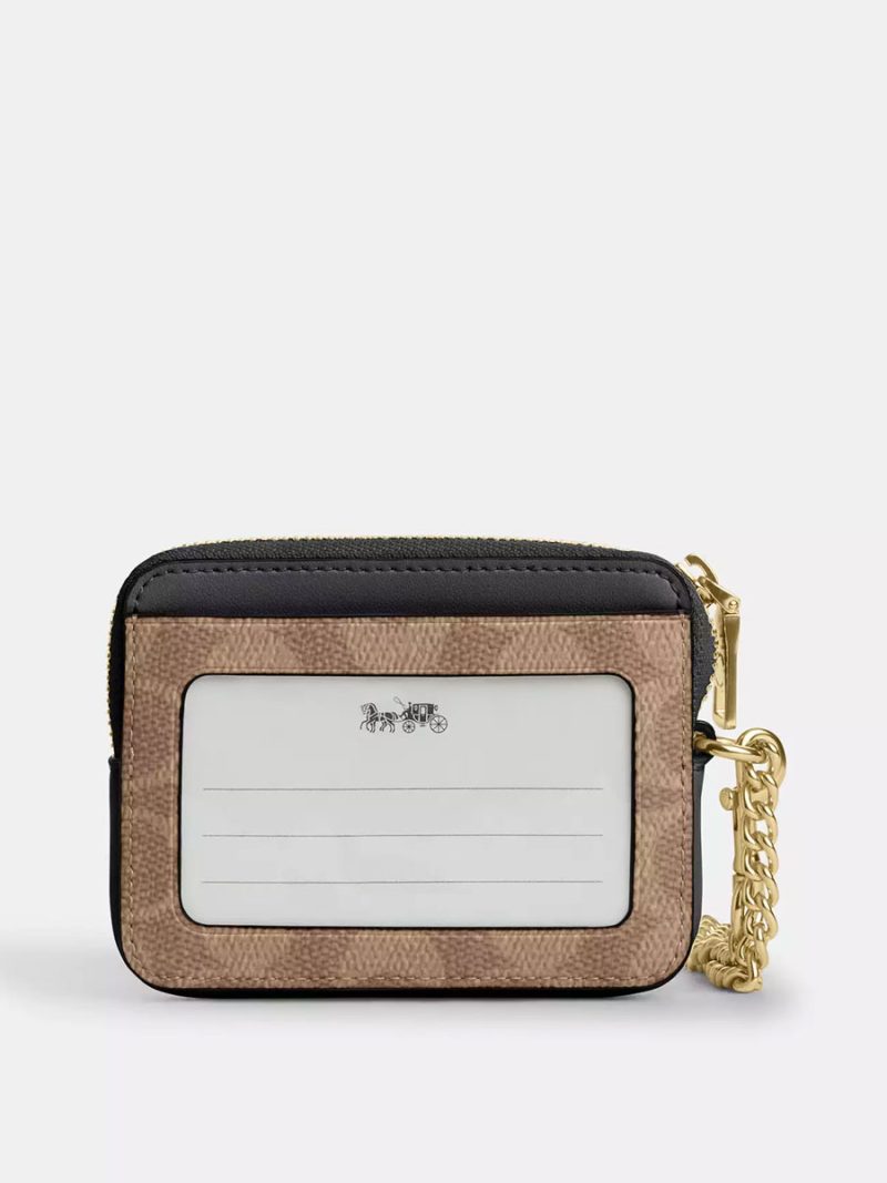 COACH Zip Card Case In Signature Canvas - Image 2