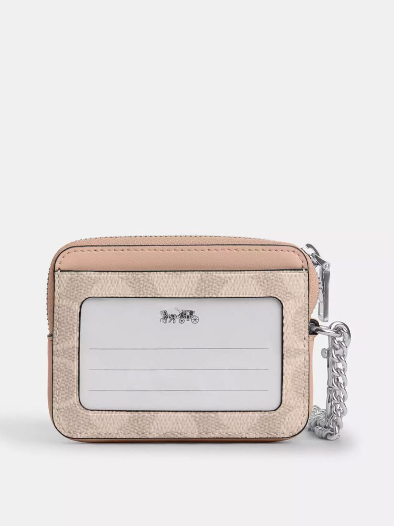 COACH Zip Card Case In Signature Canvas - Image 2