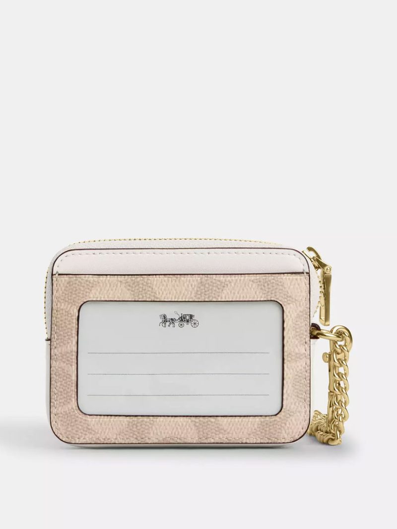 COACH Zip Card Case In Signature Canvas - Image 2