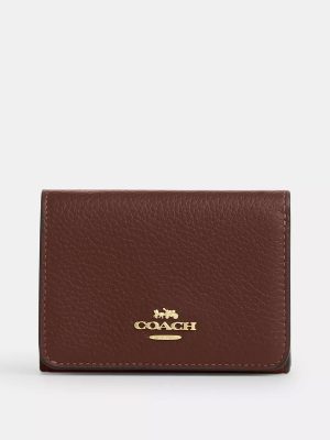 COACH Card Holder Wallet In Signature Canvas