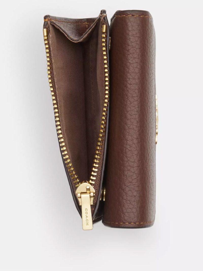 COACH Card Holder Wallet In Signature Canvas - Image 5
