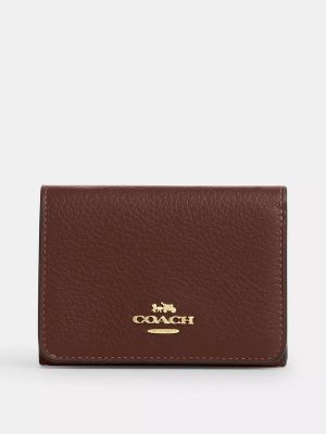 COACH Card Holder Wallet In Signature Canvas