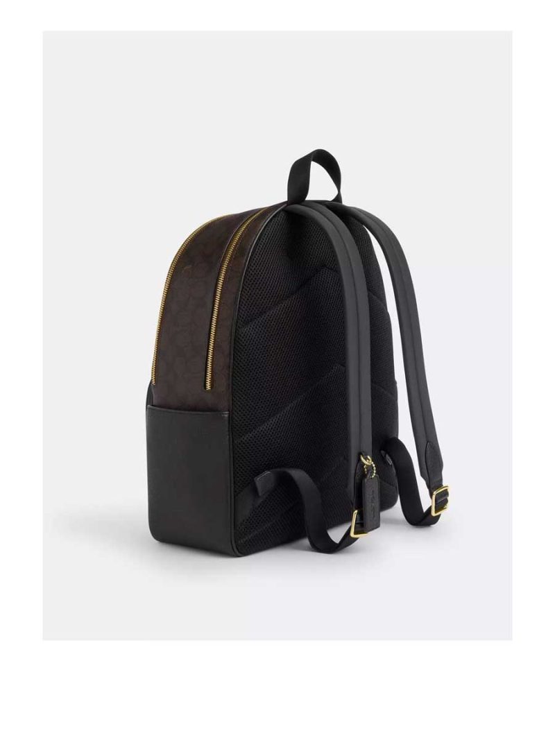 COACH Large Court Backpack In Signature Canvas - Image 4