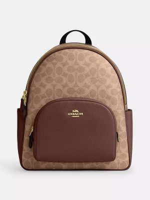 COACH Court Backpack In Signature Canvas