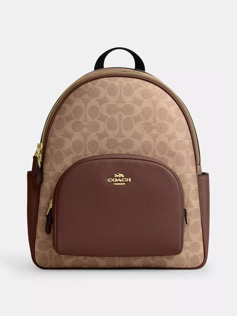 COACH Court Backpack In Signature Canvas