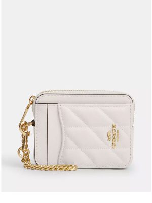 COACH Zip Card Case With Quilting