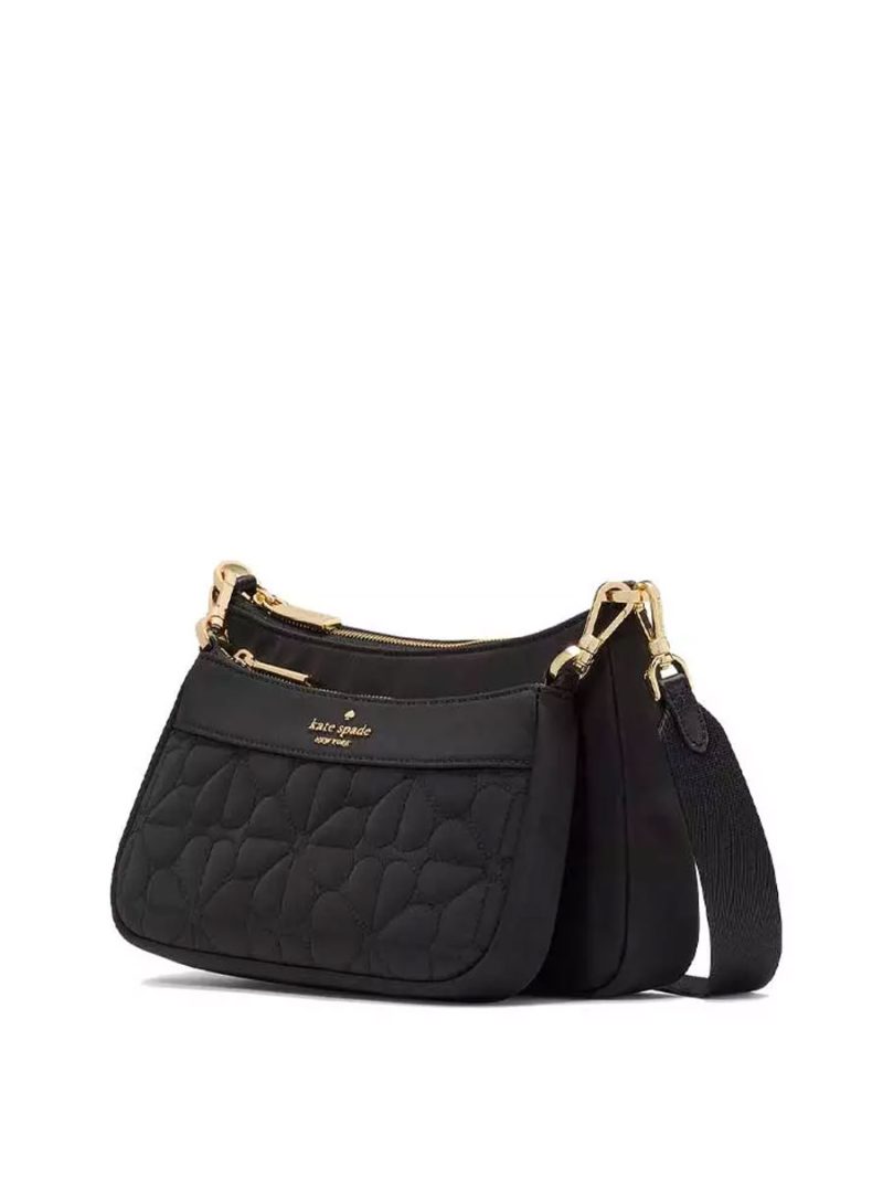 KATE SPADE Duet Spade Flower Quilted Nylon Crossbody - Image 3