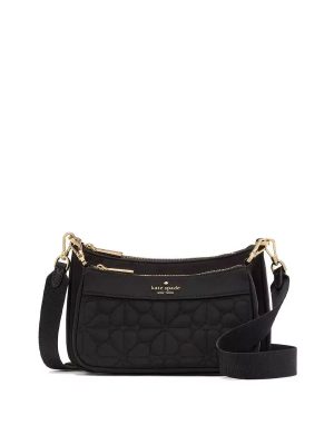 KATE SPADE Duet Spade Flower Quilted Nylon Crossbody