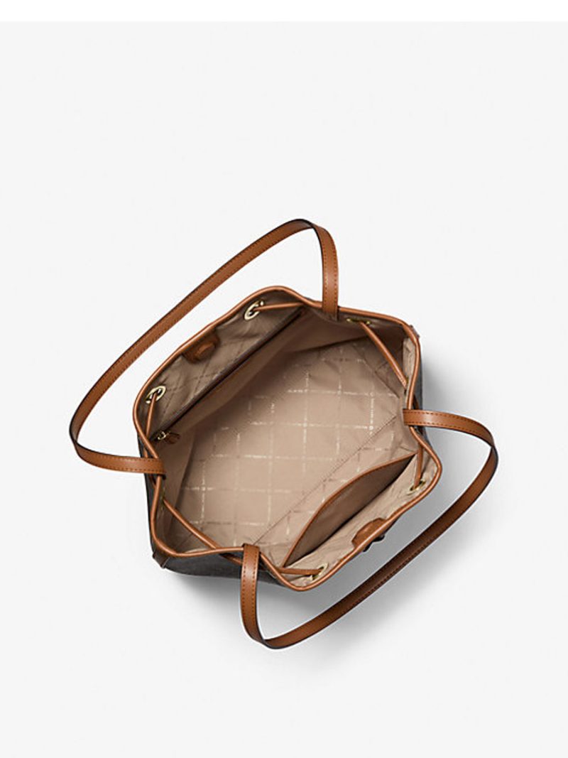 MICHAEL Michael Kors Avery Medium Signature Logo Bucket Messenger Bag - Image 2