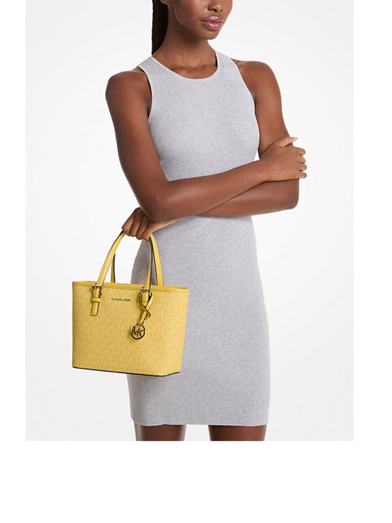 MICHAEL Michael Kors Jet Set Travel Extra-Small Logo Top-Zip Tote Bag - Image 4