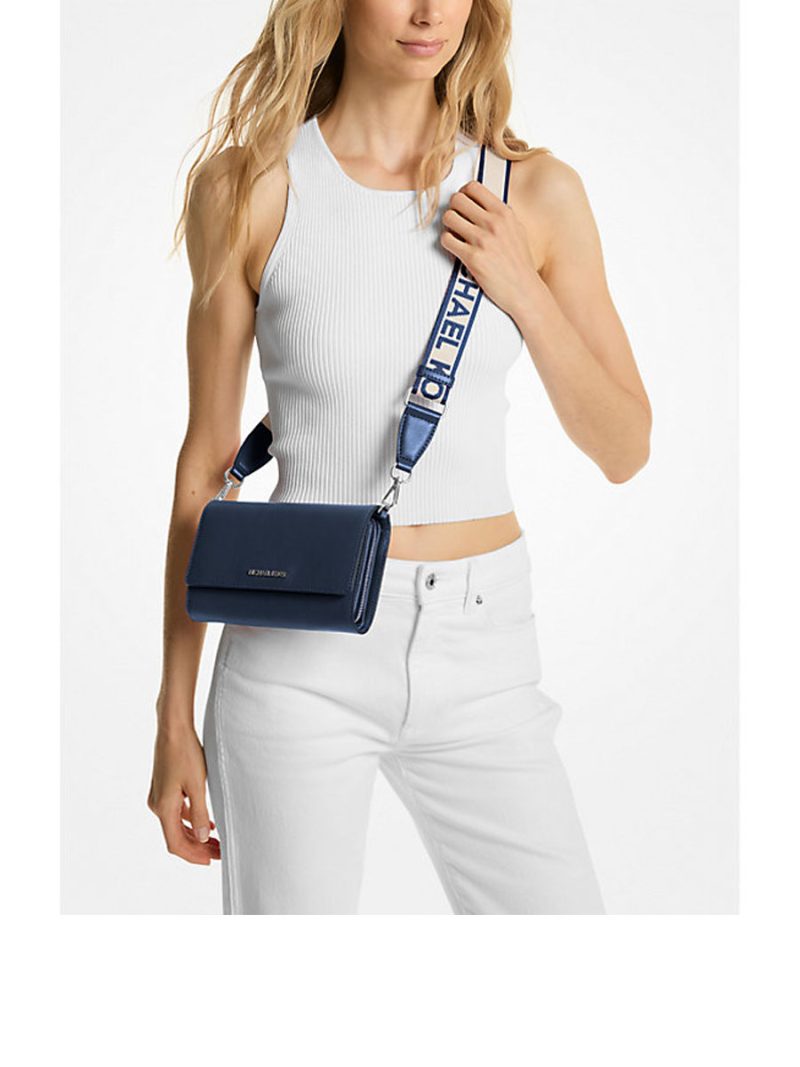 MICHAEL Michael Kors Jet Set Large Leather Crossbody Bag - Image 4