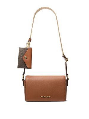 MICHAEL Michael Kors Vincent Small Saffiano Leather Crossbody Bag with Signature Logo Card Case