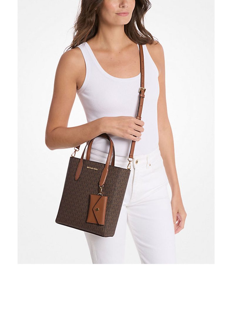 MICHAEL Michael Kors Vincent Small Signature Logo Convertible Tote Bag with Card Case - Image 3