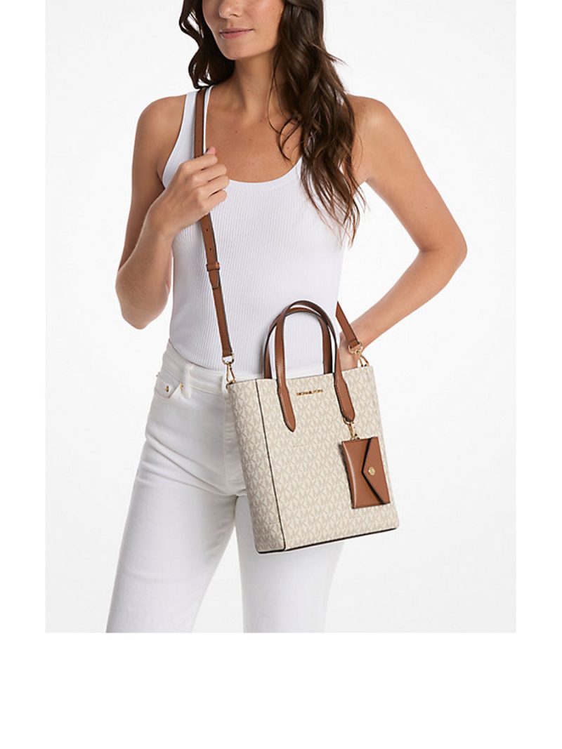 MICHAEL Michael Kors Vincent Small Signature Logo Convertible Tote Bag with Card Case - Image 3