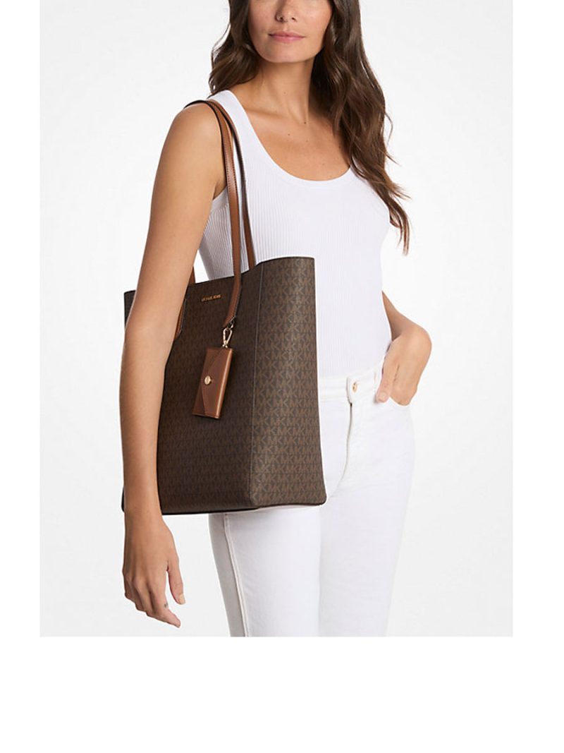 MICHAEL Michael Kors Vincent Large Signature Logo Tote Bag with Card Case - Image 3